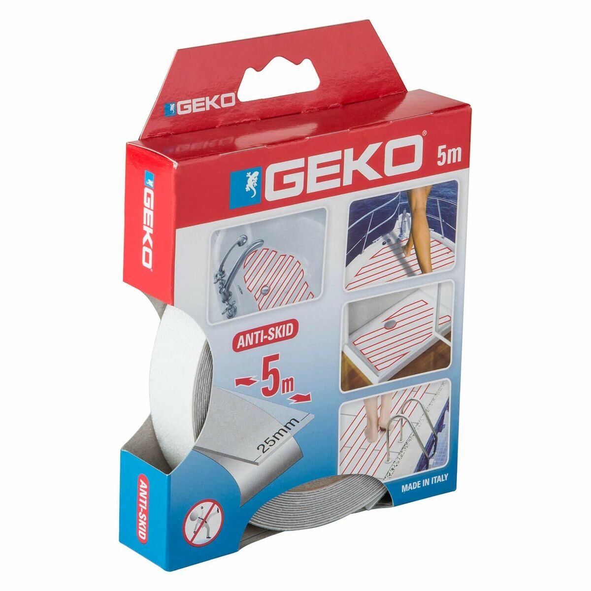 Roll of Anti-Slip Material Geko Trasparente 5 m x 25 mm